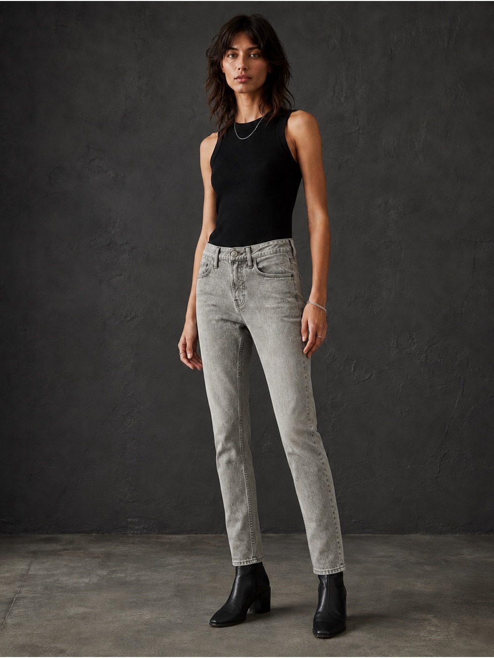 AllSaints Cigarette Taupe Gray Skinny Jeans Size 28 23” Inseam NWT